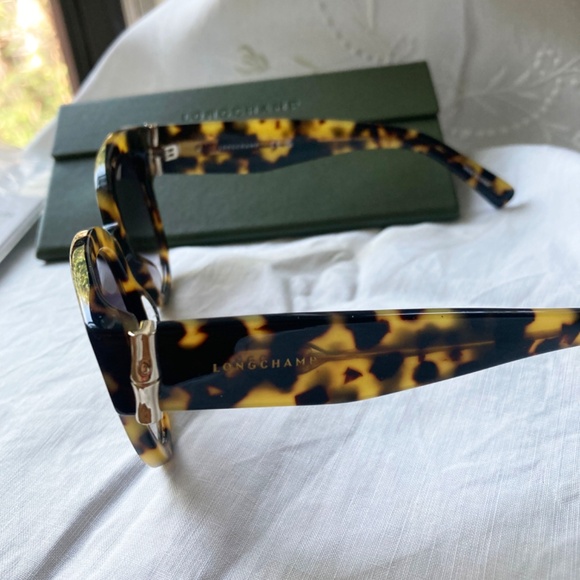 Longchamp Cateye Oversized Tortoise Sunglasses LO733S - Picture 3 of 8